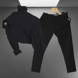 Men Cotton Blend Kurta Pyjama Set