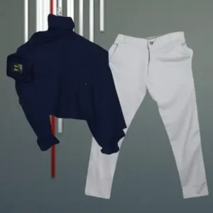 Men Cotton Blend Kurta Pyjama Set